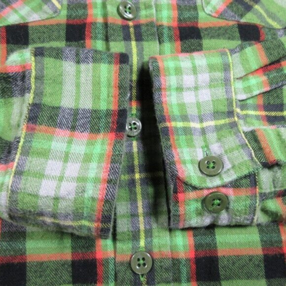 LL Bean womens colorful plaid flannel work hunting shirt S - Picture 5 of 5